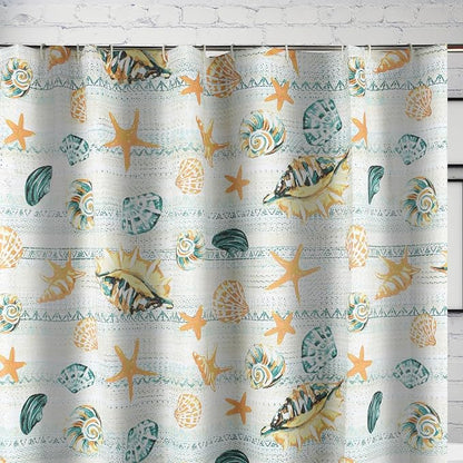 Greenland Home Fashions Fabric Sensations Shower Curtain, Stylish Bathroom Decor, Machine Washable, 72 inches x 72 inches, Kona