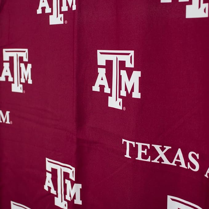 Everything Comfy Texas A&M Aggies Bright and Colorful Shower Curtain Cover