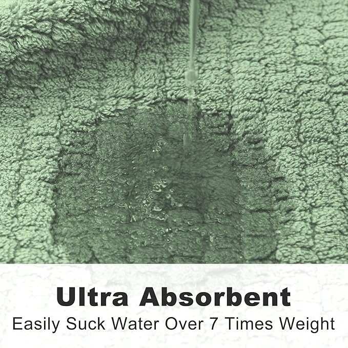 Men's Shawl Collar Bathrobe, Soft Long Towel Robe for Men - Super Absorbent Quick Dry yet Warm