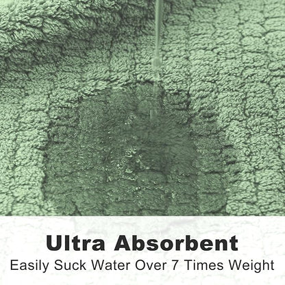 Men's Shawl Collar Bathrobe, Soft Long Towel Robe for Men - Super Absorbent Quick Dry yet Warm