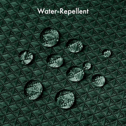 AmazerBath Dark Green Shower Curtain Waffle Textured, Deep Green Shower Curtain Fabric Thick Heavy Duty 240GSM, Hotel Quality Bathroom Shower Curtains, Premium Polyester, 72 x 72 Inches
