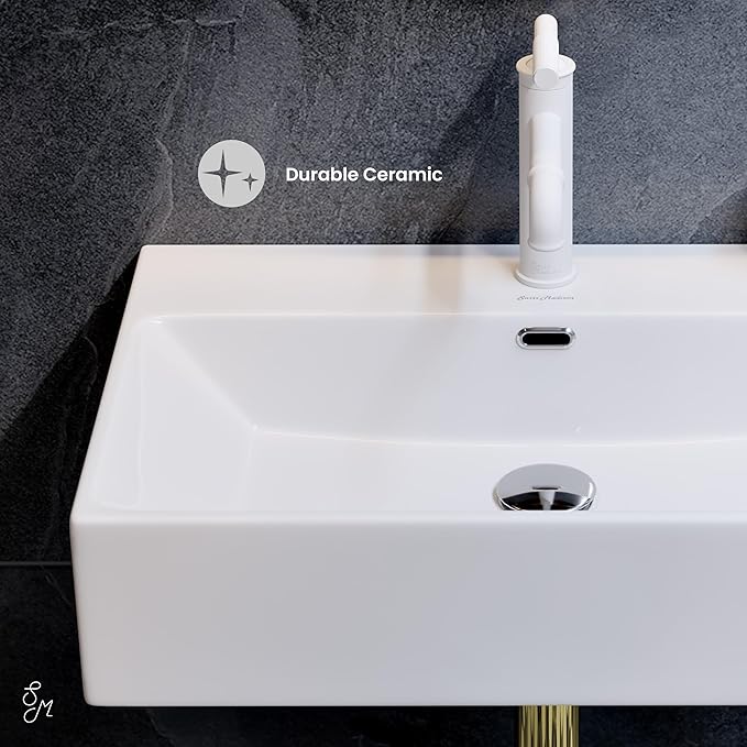 Claire 24” Rectangle Wall-Mount Bathroom Sink