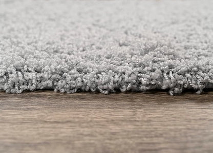 Garland Rug Jazz Nylon Washable 22 in. x 60 in. Platinum Gray Bath Rug Soft, Absorbent, and Stylish for Your Bathroom