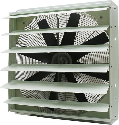 iLiving 24-Inch Corrosion Resistance Shutter Exhaust Fan, Single Speed