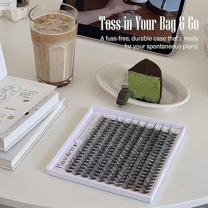 Lash Clusters 200pcs Individual Lashes 30D Cluster Eyelash Extensions 11-16mm Eyelash Clusters Lash Extensions for Self Application (30D, 0.07D, 11-16mm Refill)