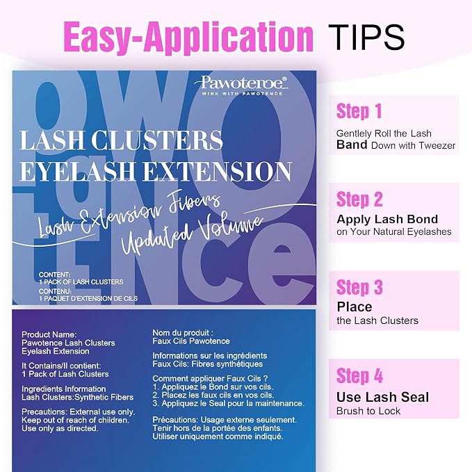 Lash Clusters 280pcs Individual Lashes 30D 40D Cluster Eyelash Extensions 9-16mm Eyelash Clusters Lash Extensions for Self Application (30D&40D, 0.07D, 9-16mm)
