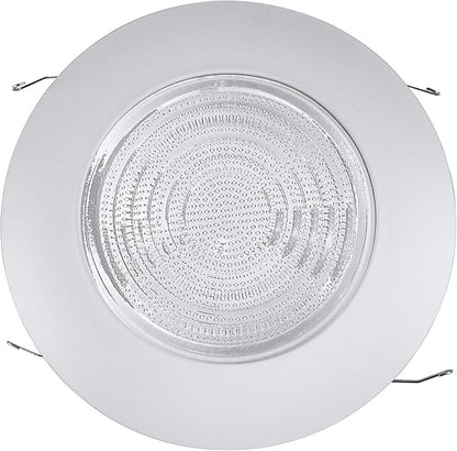 Nicor Lighting 17572 Lexan Shower with Fresnel Lens Trim for 17002A and 17003A 6-Inch IC,White