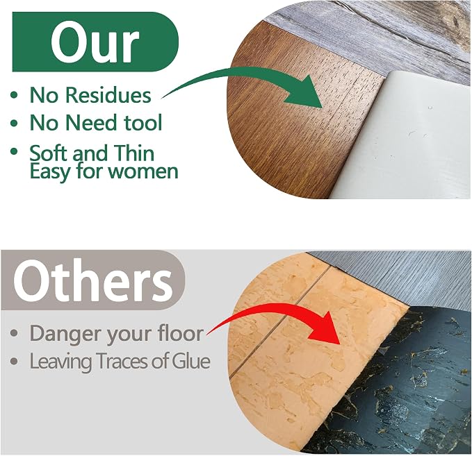 Lareko Peel and Stick Floor Tile, Waterproof Vinyl Plank Flooring | 36-Pack 54 Sq.Ft, Self-Adhesive Laminate Vinyl Tiles,Realistic Wood Grain for DIY Bathroom, Laundry Room & Rental Upgrades