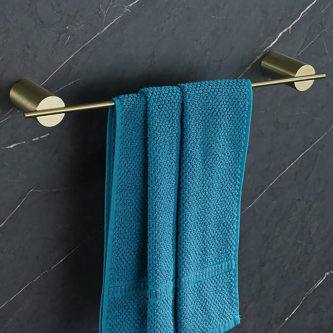 RANDOM Brushed Gold Towel Bar Rack Holder Rod 18 inch Hand Towel Holder for Bathroom Kitchen Hardware Accessories Wall Mount 96068-2-18BG