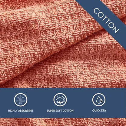 Tommy Bahama - Bath Towels, Soft & Highly Absorbent Bathroom Essentials, Oeko-Tex Certified (Northern Pacific Orange, 6-Piece)