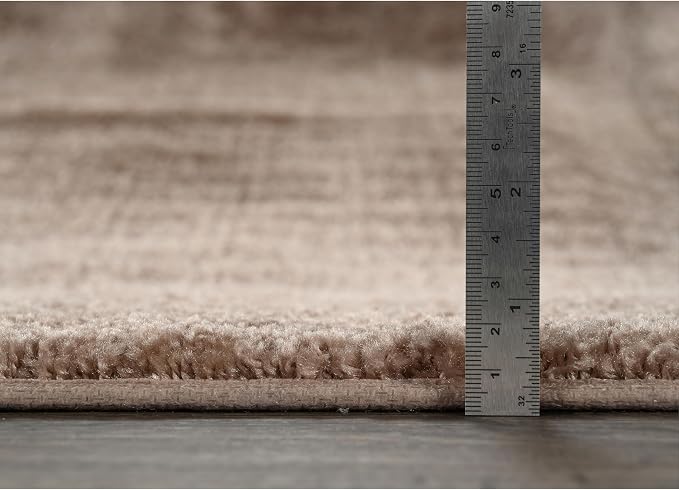 Garland Rug Traditional 2 Piece Nylon Washable Bathroom Rug Set (21x34/22x60) Taupe