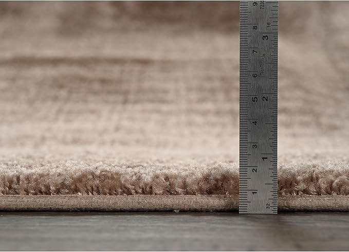 Garland Rug Traditional 2 Piece Nylon Washable Bathroom Rug Set Taupe