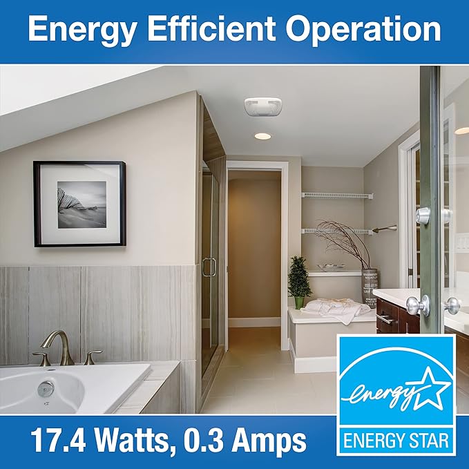 Air King BFQ50 ENERGY STAR® Qualified SNAP-IN Exhaust Fan, 50 CFM