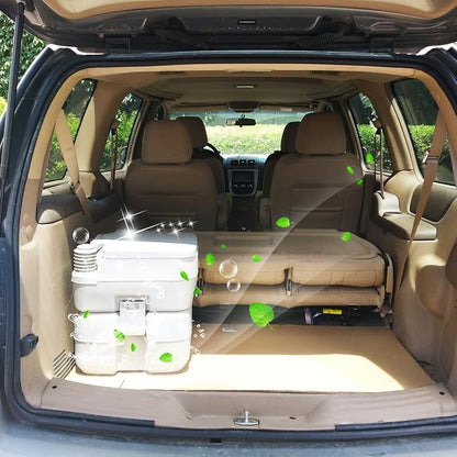 Excelvan 5.3 Gallon 20L Flush Portable Potti Outdoor Indoor Travel Camp Toilet for RV Car, Boat, Caravan, Campsite, Hospital