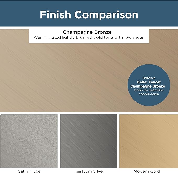 Franklin Brass (10-Pack) – Champagne Bronze Cabinet Knobs for Dressers, Drawers, Kitchen Cabinet Door, Vanity, Furniture, Closet Knobs, 1-3/16 Inch Round | Mushroom