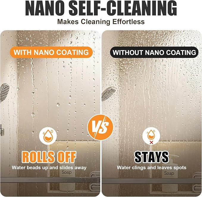 Frameless Shower Door,Frosted Sliding Shower Door for Bathtub, 56-60" W x 60" H-1/4” (6mm), 304 Stainless Steel Hardware, Nano Easy-Clean Glass, Quiet Rollers, Gold