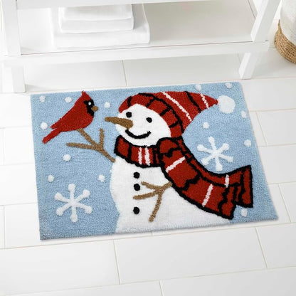 Avanti Linens - Christmas Bathroom Rug 20x30, Soft & Absorbent Cotton | Christmas Design, Soft & Absorbent, Non-Slip Backing, Machine Washable, Holiday Bathroom Décor