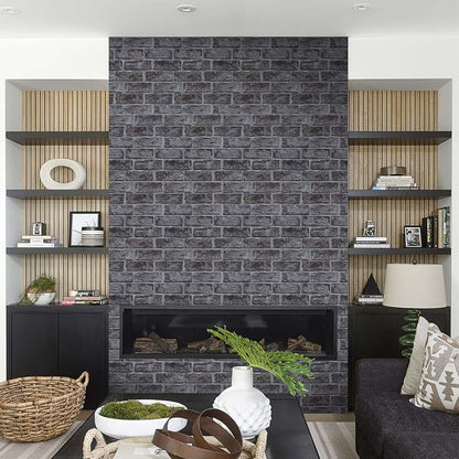 Commomy Thicker Grey Peel and Stick Backsplash-10 pcs of 12" x 12" - 3D Adhesive Peel and Stick Tiles Backsplash for Kitchen, Bathroom, Removable, Waterproof, Vinyl Wall Tile