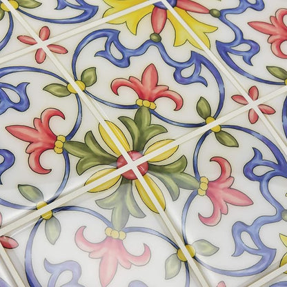 In Home NH2365 Tuscan Tile Peel & Stick Backsplash Tiles, Standard, Multicolor