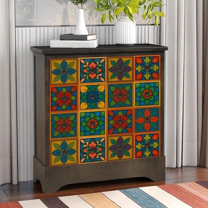 Easy Peel Stick wall Tile Stickers 6x6in Stick on backsplash Tiles,12Pcs | removable 3D tile for kitchen RV bathroom laundry backsplash decor,Ultra-high-definition printed 4-leaf-clover pattern