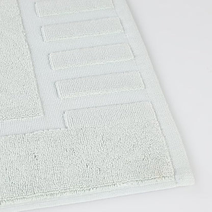Superior 100% Cotton Bathmat Set, Bath Mats, Bathroom Decor, Shower, Bathtub Essentials, Home Accessories, Washable Rug, No Backing, Heavyweight, Leo Collection, Set of 2, 22" x 35", Aqua Marine