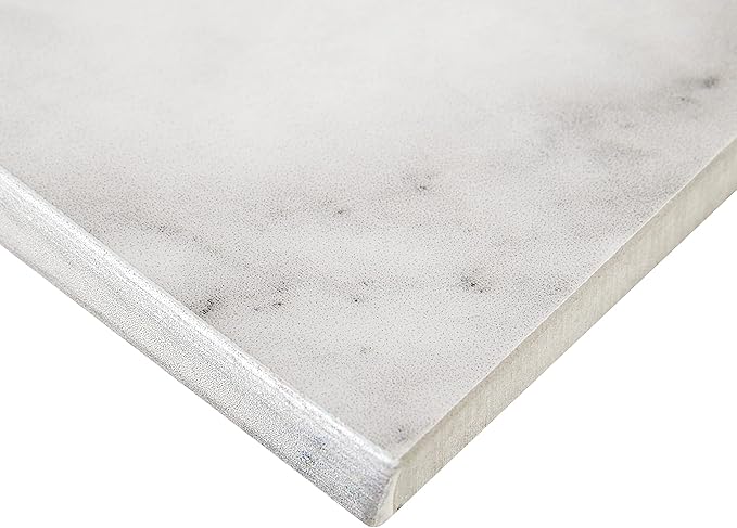 Daltile Perpetuo 3" x 24" Marble Look Porcelain Floor Bullnose Trim in Polished Brilliant White | (Sold by The Piece)