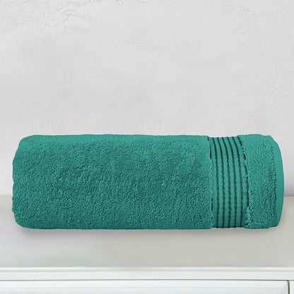 Elegant Comfort Premium Turkish Cotton 1 Piece Jumbo Bath Towel - 35 x 70 inch, Luxurious Hotel Spa Quality 100% Turkish Cotton Large Bath Towel - Highly Absorbent - Soft Bathroom Towel, Turquoise