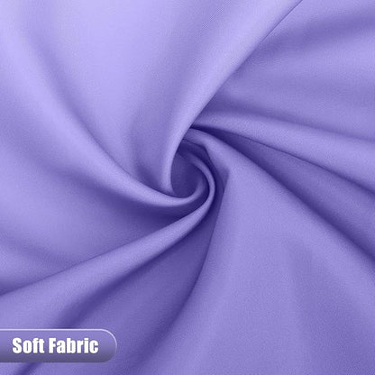 OLANLY Luxury Lavender and White Ombre Shower Curtain Sets with 12 Hooks, Waterproof and Washable Decorative Shower Curtains for Bathroom, 72x72 Inches