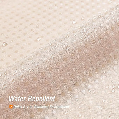 Small Stall Blush Pink Fabric Shower Curtain, 36 x 72 | Narrow Half Cloth-Textured Shower Curtain for Bathroom, Water Repellent, Machine Washable