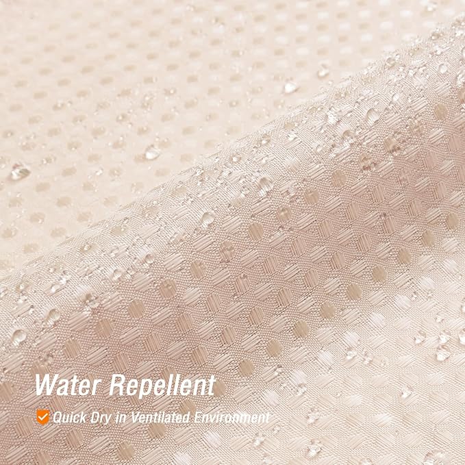 Blush Pink Fabric Shower Curtain, 72 X 72 | Cloth-Textured Shower Curtain for Bathroom - Soft Cloth & Hotel Spa Luxury, Water Repellent, Machine Washable