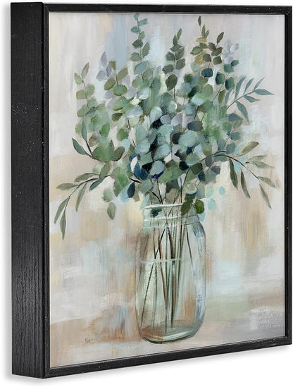Soothing Eucalyptus Herb Arrangement, 12 x 12 Inch Framed Giclée Print | Stupell Industries · By Nan · Ready to hang · Perfect for farmhouse or rustic rooms · Made in USA