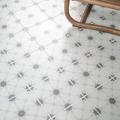 MSI Zoudia Encaustic Sample Matte Porcelain Wall Tile for Bathroom, Floor, Kitchen Backsplash, and Countertop