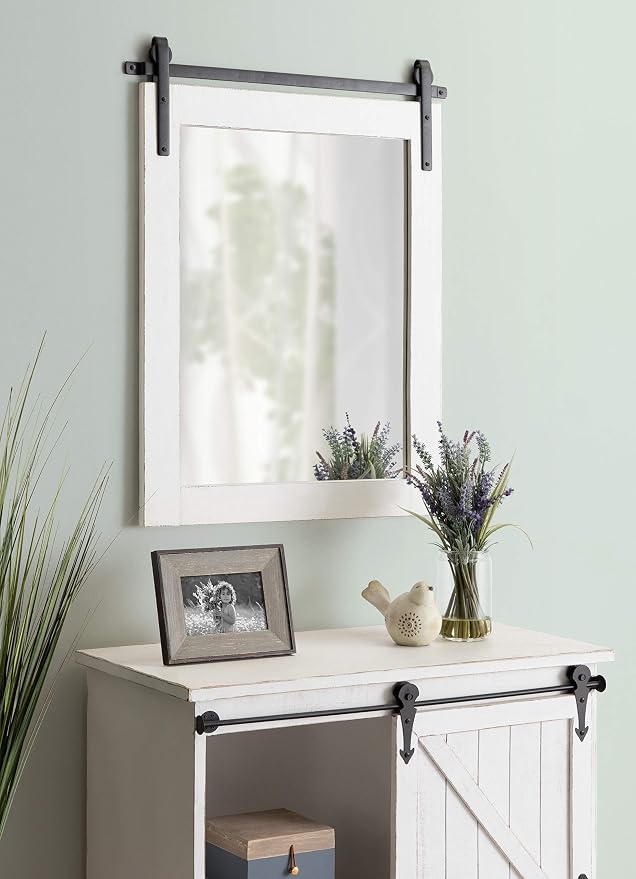 Kate and Laurel Cates Farmhouse Wall Mirror