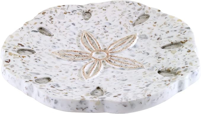 Avanti Linens - Soap Dish, Coastal Home Decor, Coastal Terrazzo