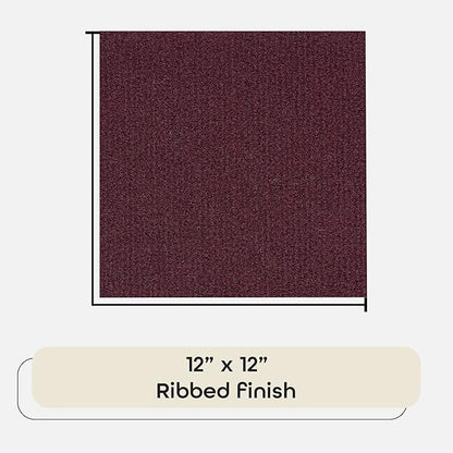 Achim Home Furnishings Nexus Burgundy 12x12 Self Adhesive Carpet Floor Tile - 12 Tiles/12 sq Ft.,NXCRPTBU12
