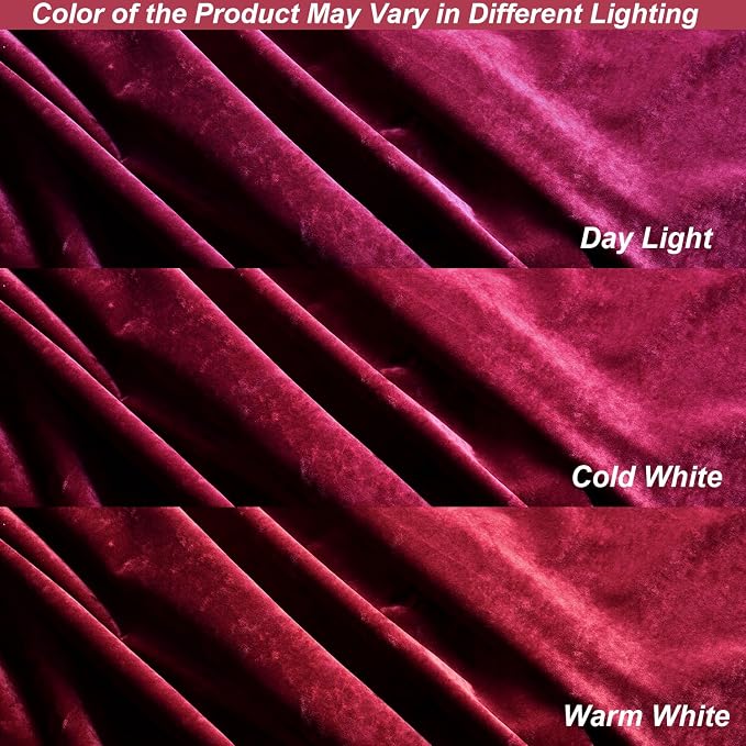 TAMGHO Crushed Velvet Shower Curtain, Marron Red, 72 x 72 | Luxury Crushed Velvet, Gold Decor Metal Hooks, Machine Washable, Thick Fabric