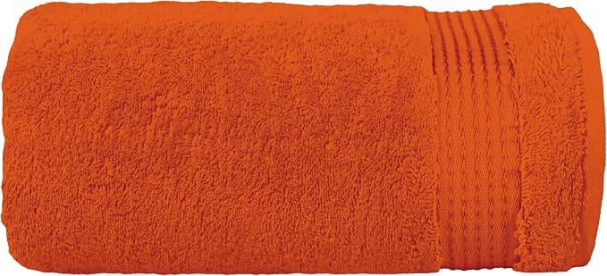 Elegant Comfort Premium Super Soft Highly Absorbent 1 Piece Oversized Bath Sheet - 40" x 80" inch, Luxurious Hotel Spa Quality 100% Turkish Cotton Extra Large Bath Towels for Adults, Orange