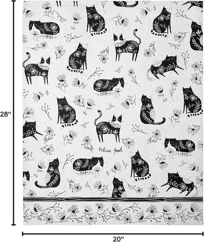 Karma Boho Tea Towels Cat 18" x 22"