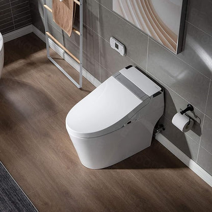 WOODBRIDGE B0960S Auto Flush, Auto Open & Auto Close, 1.28 GPF Single Flush Toilet with Intelligent Smart Seat and Wireless Remote Control, Chair Height