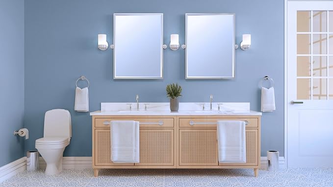 Gatco 5552 Sky Towel Ring | Modern Hand Towel Holder for Bathroom | Stylish Decorative Hardware, Heavy Duty Metal, EZ Ancor Mounting | Chrome