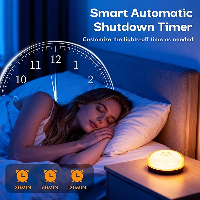 Rechargeable Shower Light for Inside Shower, 15 Color Changing Waterproof Lights for Shower Bathroom with Remote Timer Dimmable, Wireless Mood Lighting for Bathroom Closet Bedroom,Livingroom,2 Pack