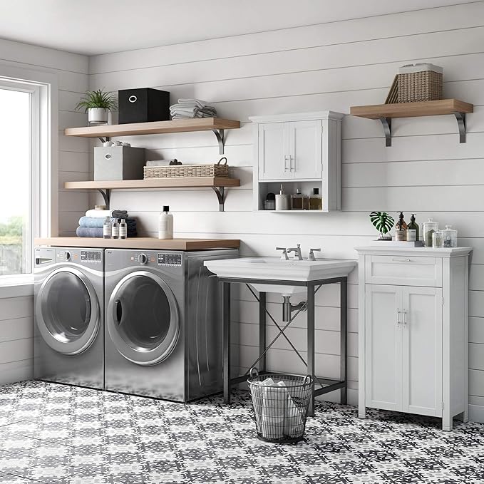 RiverRidge Somerset Two-Door Floor Cabinet, White