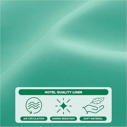 Fabric Shower Curtain Liner 72"W x 84"L-Teal Extra Long Shower Liners | Hotel Quality Water Resistant Machine Washable Shower Liner-Cloth Polyester Light Weight High Ceilings Bathroom Curtain Liner