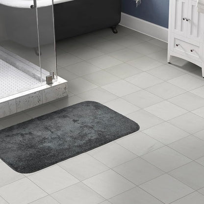 Garland Rug Traditional Bath Rug, 30-Inch by 50-Inch, Dark Gray