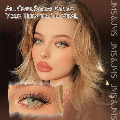 JMS&JMS Spider Lash Clusters Breeze Wispy Eyelash Clusters Natural Eyelash Extension Invisible Band D Curly 8-16mm Spider Lashes