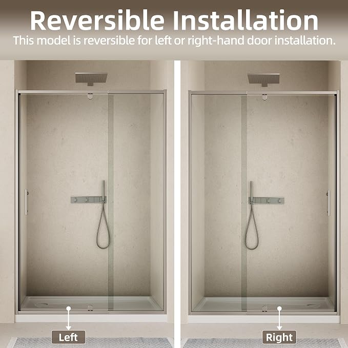 Royal Guard 38-42" W x 71" H Pivot Glass Shower Door,Chrome | Shower Doors with 4-Inch Adjustable Width, 6mm SGCC Tempered Glass, Reversible Installation,Magnetic Closing&Waterproof