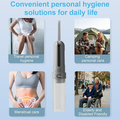 Electric Portable Bidet for Men & Feminine Care, Gray
