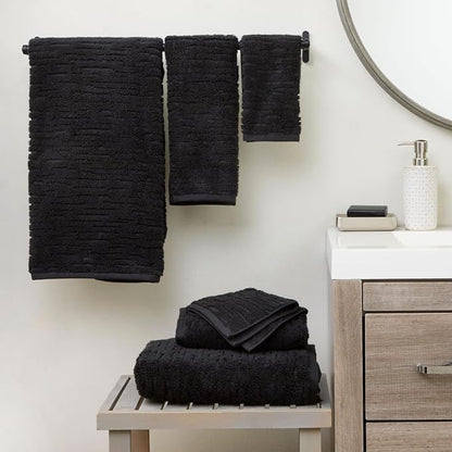 SKL Home CloudSoft Bath Towel, 100% Cotton Luxury, Slate | Premium spa-level quality. 600 GSM weight. Ultra plush & absorbent.