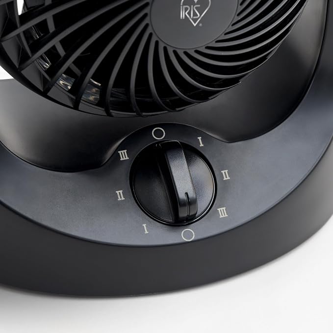 IRIS USA WOOZOO Mini Desk Fan, Dorm Bedside Office, Quiet, 112° Tilt, Black | 32ft Max Air Distance, 108ft² Coverage, 112° Adjustable Vertical Tilt, 27db