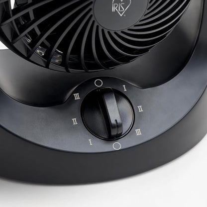 IRIS USA WOOZOO Mini Desk Fan, Dorm Bedside Office, Quiet, 112° Tilt, Black | 32ft Max Air Distance, 108ft² Coverage, 112° Adjustable Vertical Tilt, 27db